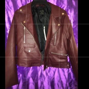 Faux Leather jacket biker style